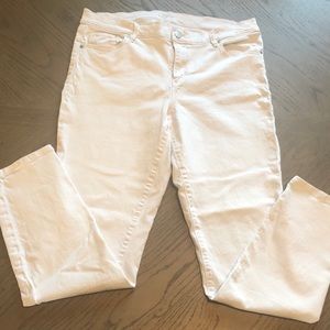 Ann Taylor LOFT white jeans